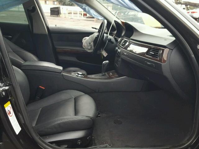 WBAVB77558NH80473 - 2008 BMW 335 BLACK photo 5