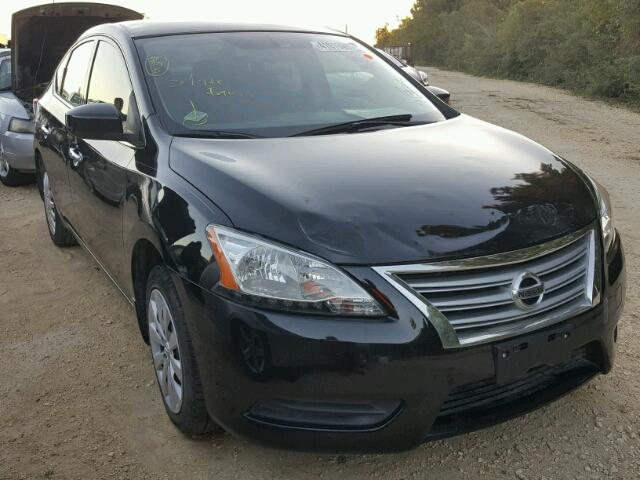 3N1AB7AP1EY314582 - 2014 NISSAN SENTRA BLACK photo 1