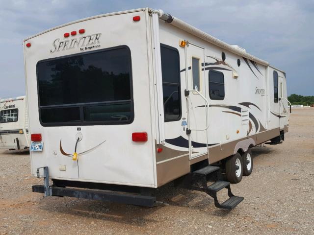 4YDT3102581532875 - 2008 KEYSTONE SPRINTER WHITE photo 4