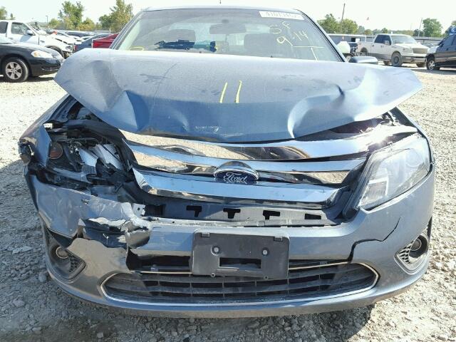 3FAHP0HA5BR187451 - 2011 FORD FUSION SE BLUE photo 7