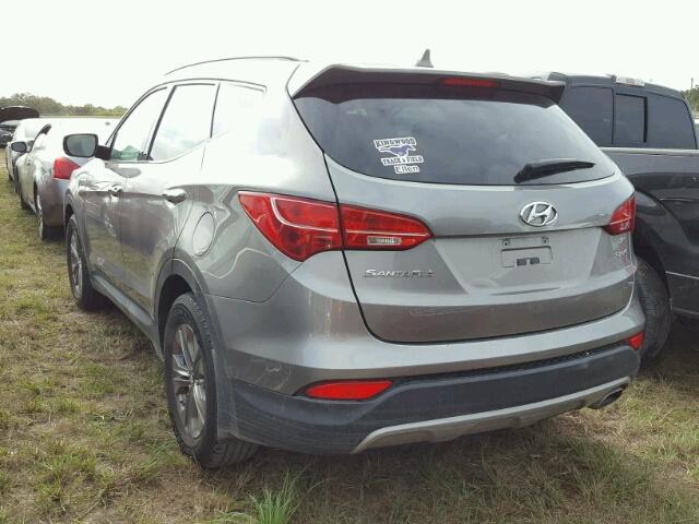 5XYZU3LB4DG103299 - 2013 HYUNDAI SANTA FE S GRAY photo 3