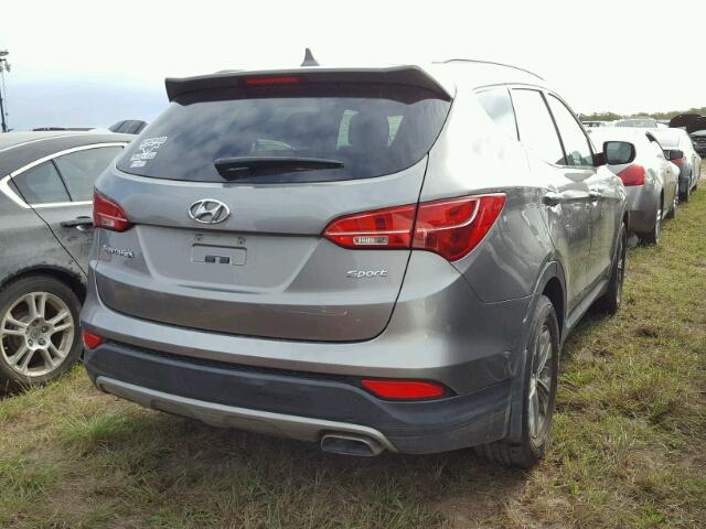 5XYZU3LB4DG103299 - 2013 HYUNDAI SANTA FE S GRAY photo 4