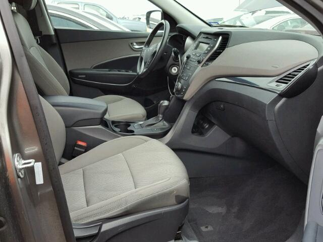 5XYZU3LB4DG103299 - 2013 HYUNDAI SANTA FE S GRAY photo 5