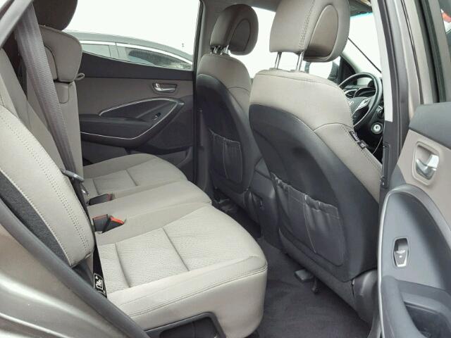 5XYZU3LB4DG103299 - 2013 HYUNDAI SANTA FE S GRAY photo 6