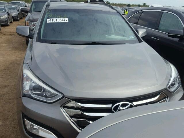 5XYZU3LB4DG103299 - 2013 HYUNDAI SANTA FE S GRAY photo 9