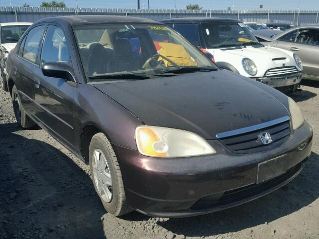 2HGES16501H509609 - 2001 HONDA CIVIC LX PURPLE photo 1