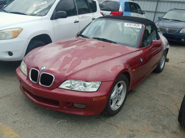 4USCH7320WLE06487 - 1998 BMW Z3 1.9 RED photo 2