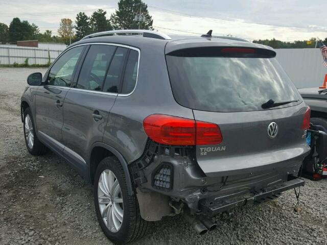 WVGBV7AX5GW508353 - 2016 VOLKSWAGEN TIGUAN S GRAY photo 3