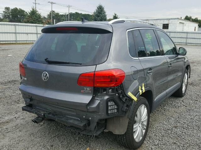 WVGBV7AX5GW508353 - 2016 VOLKSWAGEN TIGUAN S GRAY photo 4