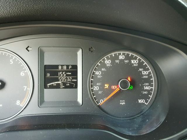 3VW2K7AJ2EM392595 - 2014 VOLKSWAGEN JETTA BASE BLUE photo 8