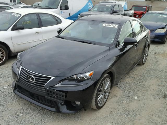 JTHBE1D2XE5001676 - 2014 LEXUS IS BLACK photo 2