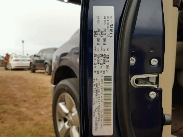 1C6RR7LT9FS769175 - 2015 RAM 1500 SLT BLUE photo 10