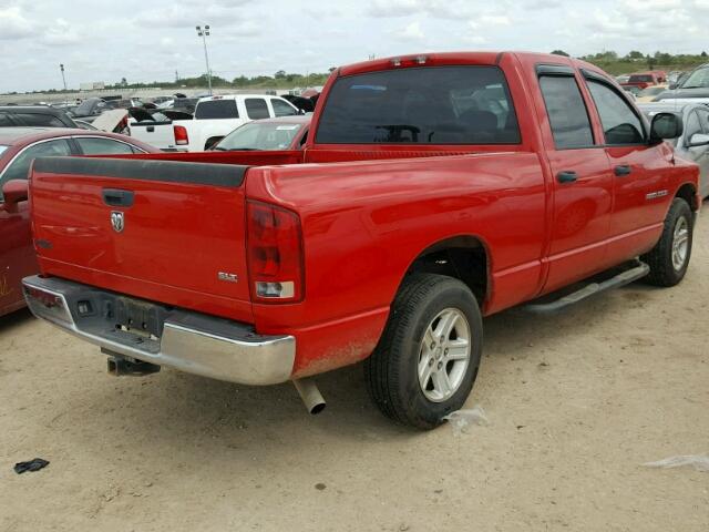 1D7HA18N56S627866 - 2006 DODGE RAM 1500 S RED photo 4