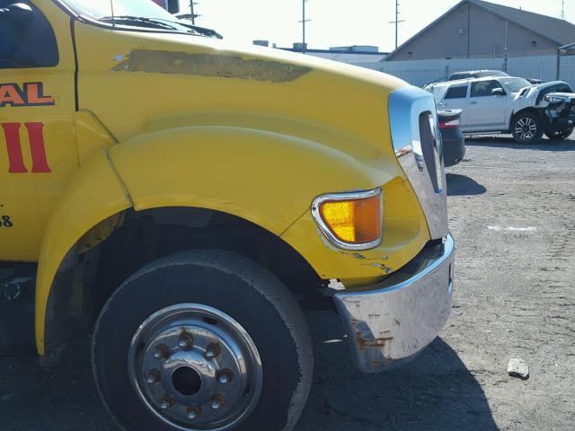 3FRNF65B67V467624 - 2007 FORD F650 SUPER YELLOW photo 9