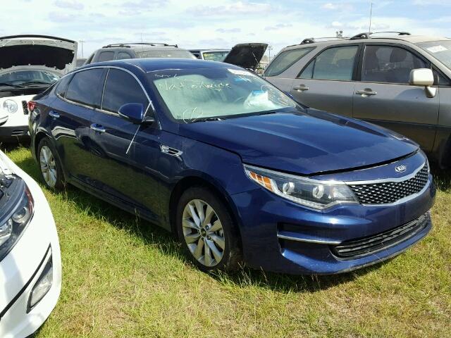 5XXGU4L30HG137014 - 2017 KIA OPTIMA EX BLUE photo 1