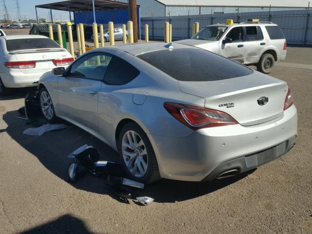 KMHHU6KJ2DU088947 - 2013 HYUNDAI GENESIS CO SILVER photo 3