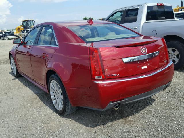 1G6DL5ED0B0105774 - 2011 CADILLAC CTS PERFOR RED photo 3