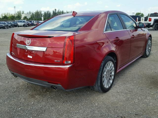 1G6DL5ED0B0105774 - 2011 CADILLAC CTS PERFOR RED photo 4