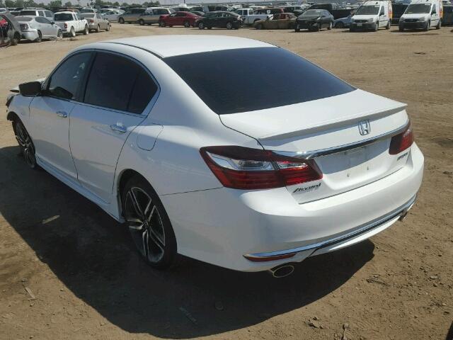 1HGCR2F54HA177658 - 2017 HONDA ACCORD SPO WHITE photo 3