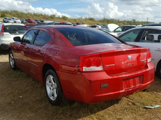 2B3CA3CV5AH286073 - 2010 DODGE CHARGER RED photo 3