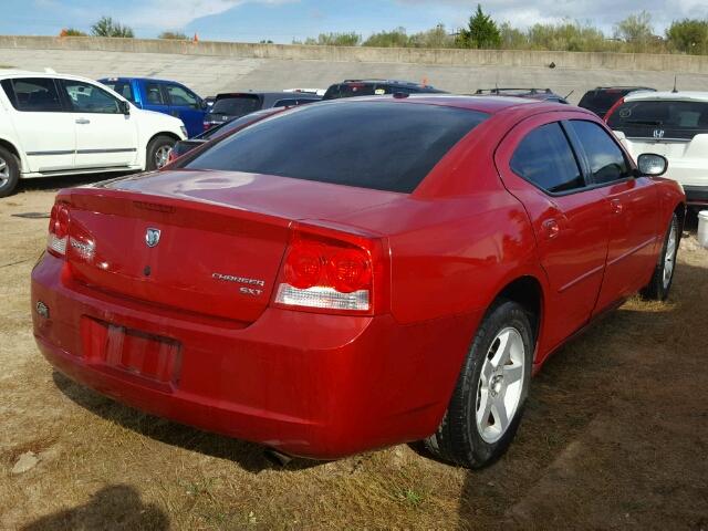 2B3CA3CV5AH286073 - 2010 DODGE CHARGER RED photo 4