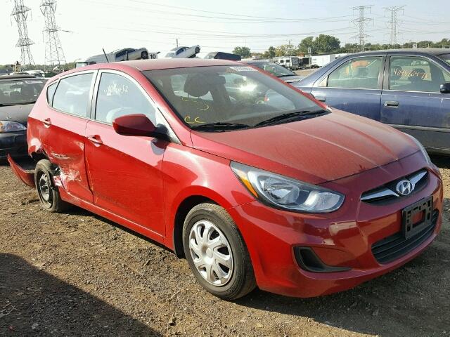 KMHCT5AE8CU040721 - 2012 HYUNDAI ACCENT RED photo 1