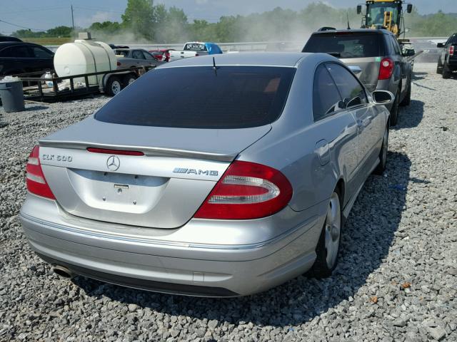 WDBTJ75J14F073786 - 2004 MERCEDES-BENZ CLK 500 SILVER photo 4