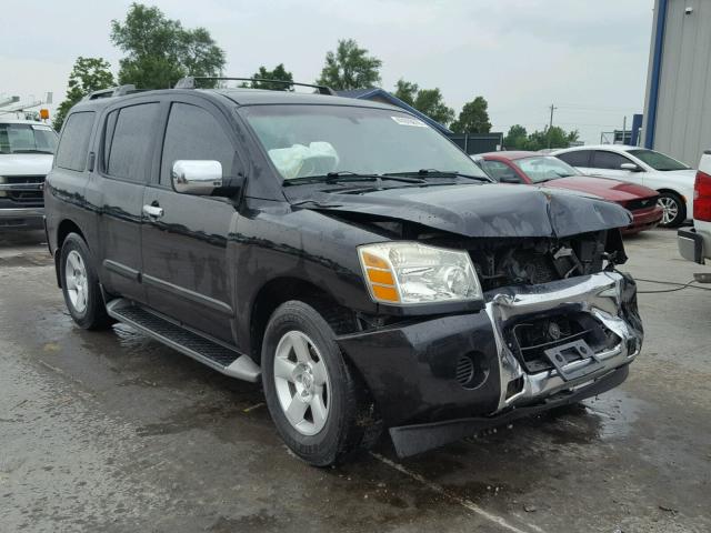 5N1AA08A04N740991 - 2004 NISSAN ARMADA SE BLACK photo 1