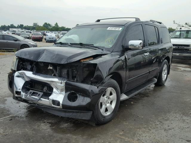 5N1AA08A04N740991 - 2004 NISSAN ARMADA SE BLACK photo 2