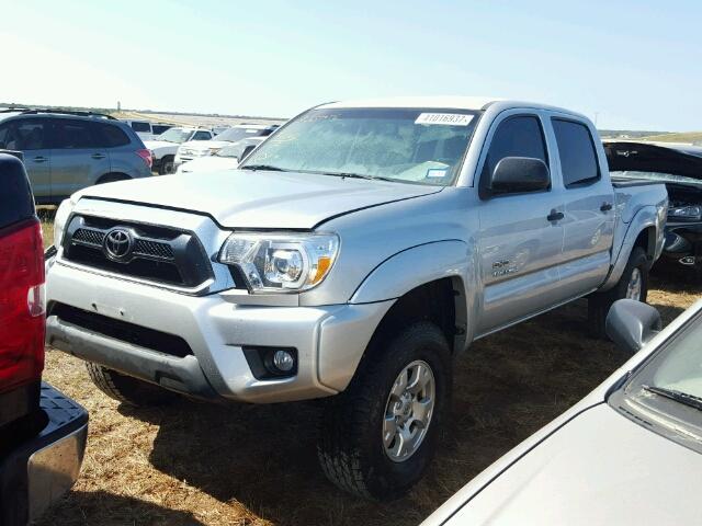 5TFJU4GN6CX014238 - 2012 TOYOTA TACOMA SILVER photo 2