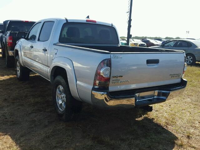 5TFJU4GN6CX014238 - 2012 TOYOTA TACOMA SILVER photo 3