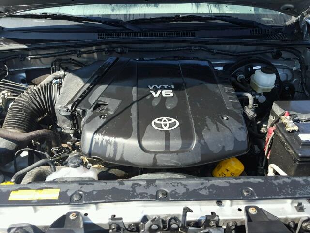 5TFJU4GN6CX014238 - 2012 TOYOTA TACOMA SILVER photo 7