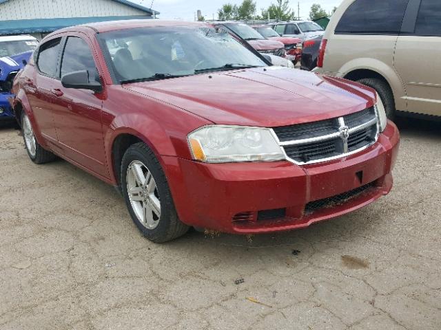 1B3LC56R38N202483 - 2008 DODGE AVENGER SX RED photo 1