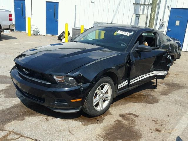 1ZVBP8AMXC5284679 - 2012 FORD MUSTANG BLACK photo 2