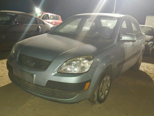 KNADE123466163706 - 2006 KIA RIO GRAY photo 2