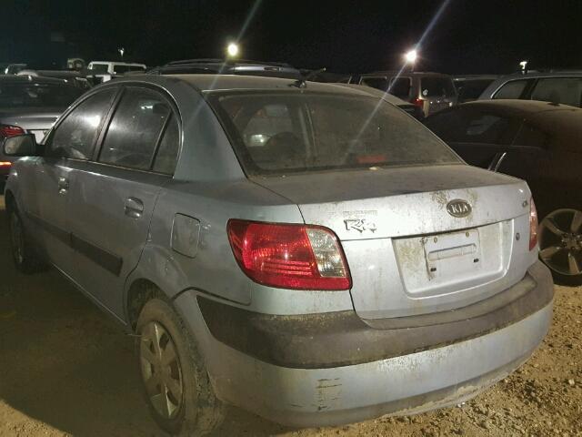 KNADE123466163706 - 2006 KIA RIO GRAY photo 3