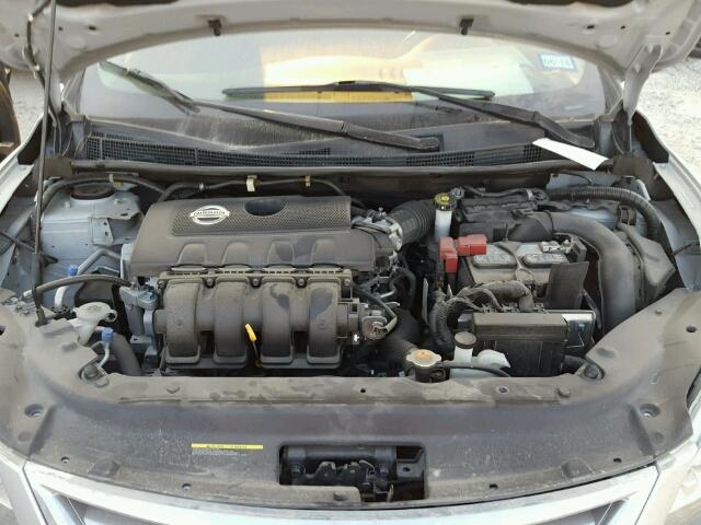 3N1AB7AP1FL628747 - 2015 NISSAN SENTRA SILVER photo 7