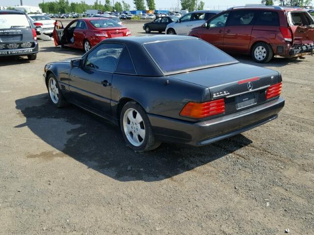 WDBFA66E8NF036891 - 1992 MERCEDES-BENZ 500 SL CHARCOAL photo 3