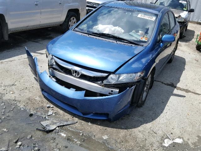 19XFA1F90AE061022 - 2010 HONDA CIVIC EXL 蓝色 照片 2