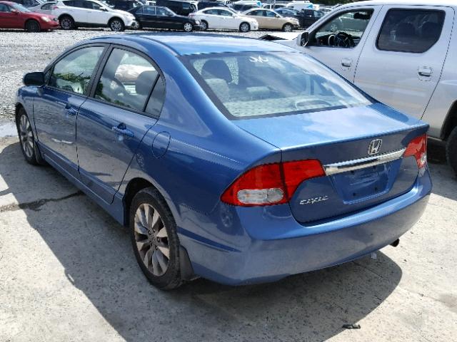 19XFA1F90AE061022 - 2010 HONDA CIVIC EXL 蓝色 照片 3