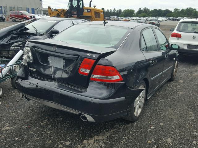 YS3FH41U371100618 - 2007 SAAB 9-3 AERO BLACK photo 4