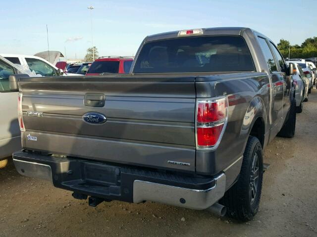 1FTFW1CF6EKD95179 - 2014 FORD F150 GRAY photo 4