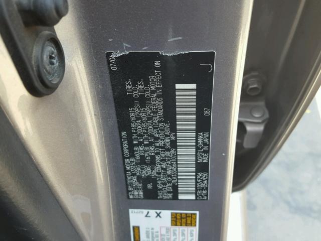 JTLKT334564107289 - 2006 TOYOTA SCION XB Boz foto 10