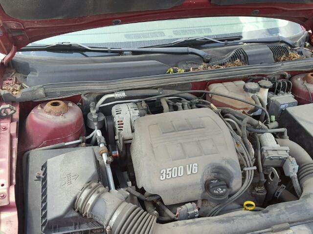 1G1ZT54845F220704 - 2005 CHEVROLET MALIBU LS მუქწითელი ფოტო 7