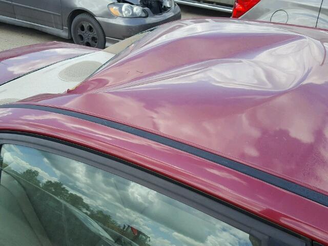 1G1ZT54845F220704 - 2005 CHEVROLET MALIBU LS მუქწითელი ფოტო 9