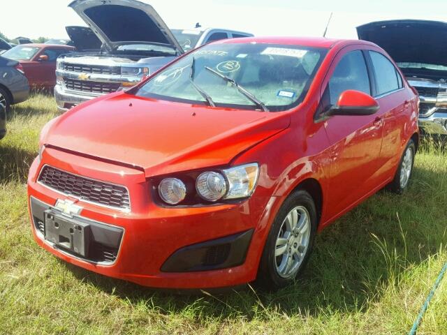 1G1JC5SH9D4200104 - 2013 CHEVROLET SONIC RED photo 2