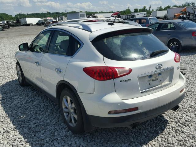 JNKAJ09F18M360499 - 2008 INFINITI EX35 BASE WHITE photo 3