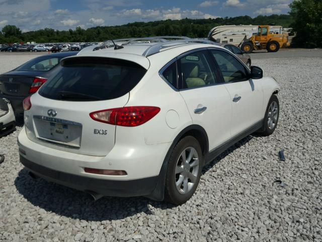 JNKAJ09F18M360499 - 2008 INFINITI EX35 BASE WHITE photo 4