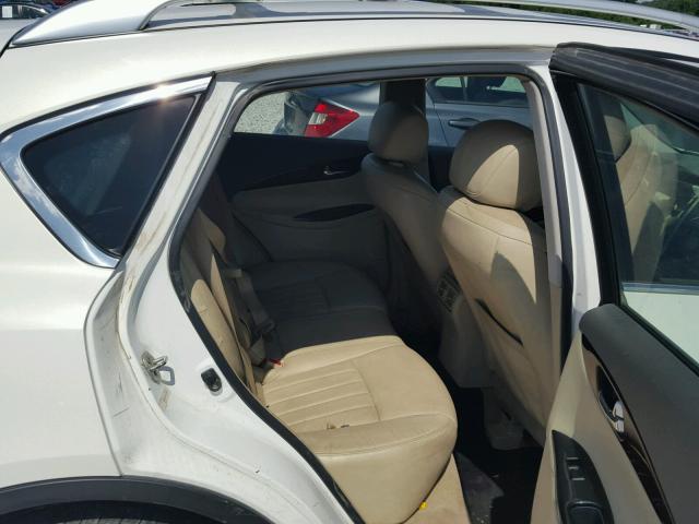JNKAJ09F18M360499 - 2008 INFINITI EX35 BASE WHITE photo 6