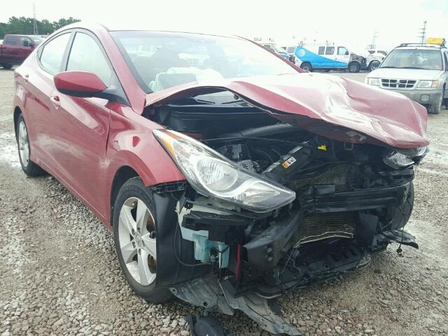 KMHDH4AE0DU498576 - 2013 HYUNDAI ELANTRA RED photo 1